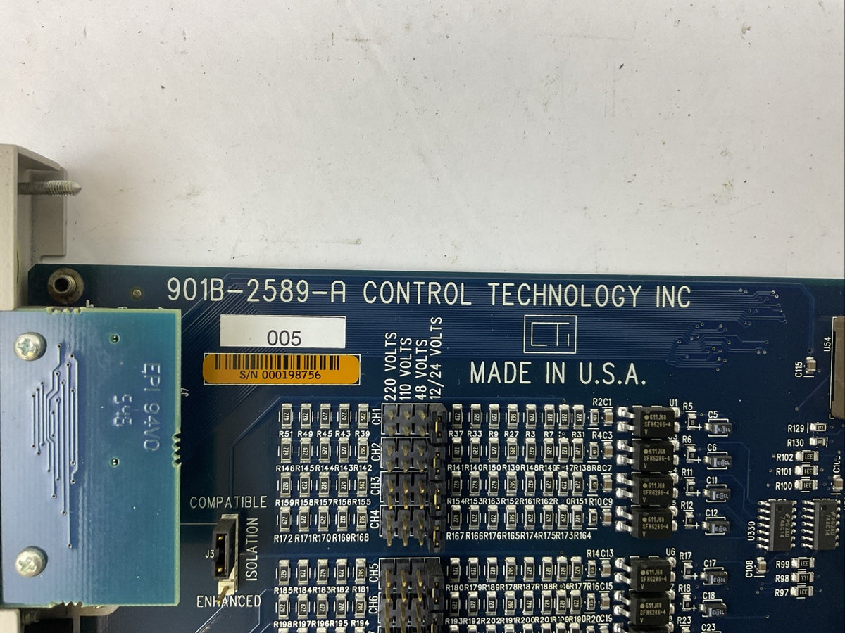 CONTROL TECHNOLOGY INC 901B-2589-A UNIVERSAL 8/16/32PT INPUT 12-250VAC/VDC