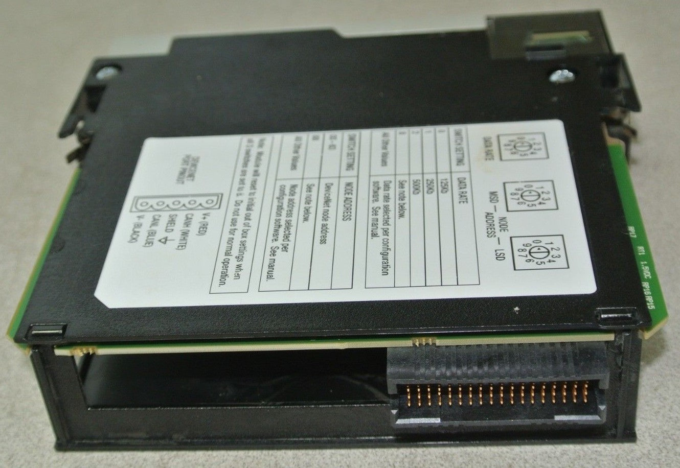 ALLEN-BRADLEY 1756-DNB DEVICENET BRIDGE / SCANNER MODULE - SERIES E