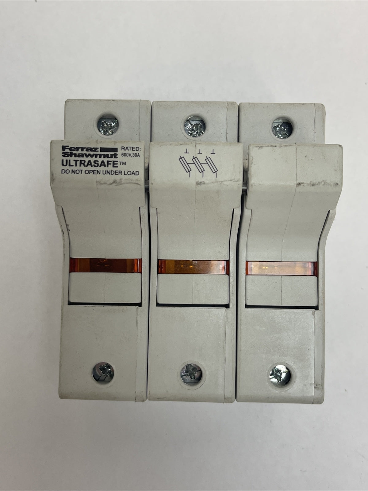 FERRAZ SHAWMUT US3J3I K214967 FUSE HOLDRER ULTRASAFE USE CLASS J FUSES 30A 600V