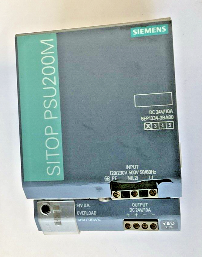 SIEMENS 6EP1334-3BA00 POWER SUPPLY 500V 50/60HZ