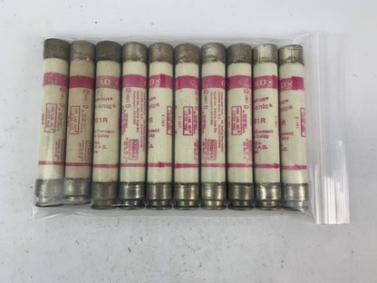 Gould Shawmut Tr-Onic TRS1R 1A 600V Fuse "Lot of 10"