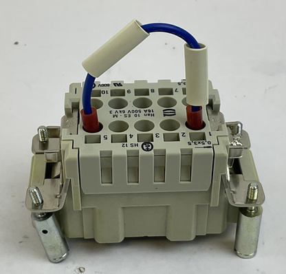 HARTING HAN 10ES-M INDUSTRIAL MALE CONNECTOR 16 A 500 V HAN10ESM