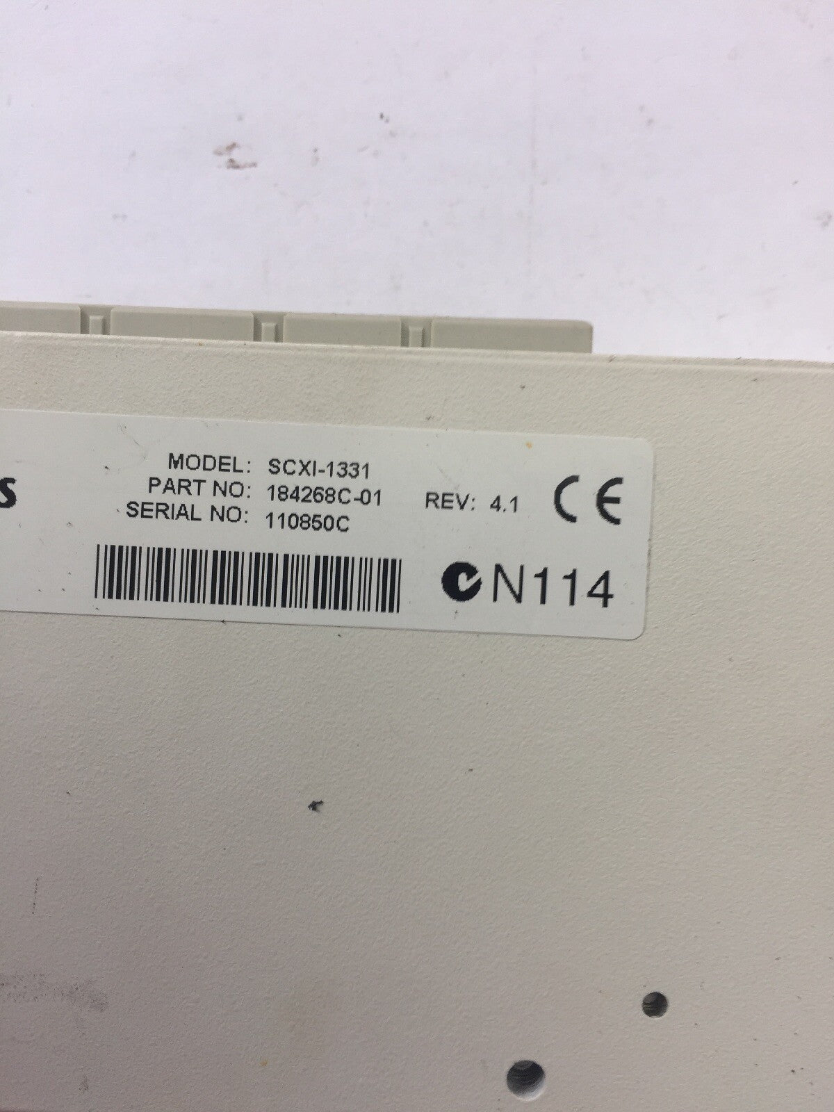 NATIONAL INSTRUMENTS SCXI-1331 250V/CAT REV 4.1