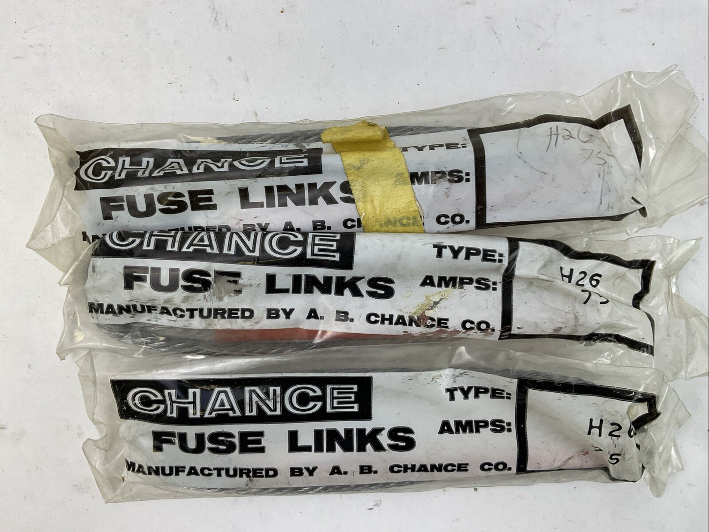 A.B. CHANCE FUSE LINK 75AMP (LOT OF 3)