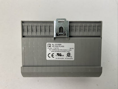 PHOENIX CONTACT VIP-3/SC/FLK50 TERMINAL BLOCK 1A 125V