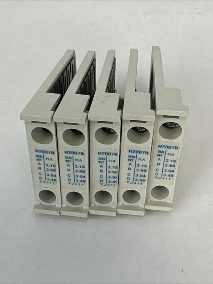 CUTLER HAMMER H2007B HEATER 2.15-3.49A (LOT OF 5)