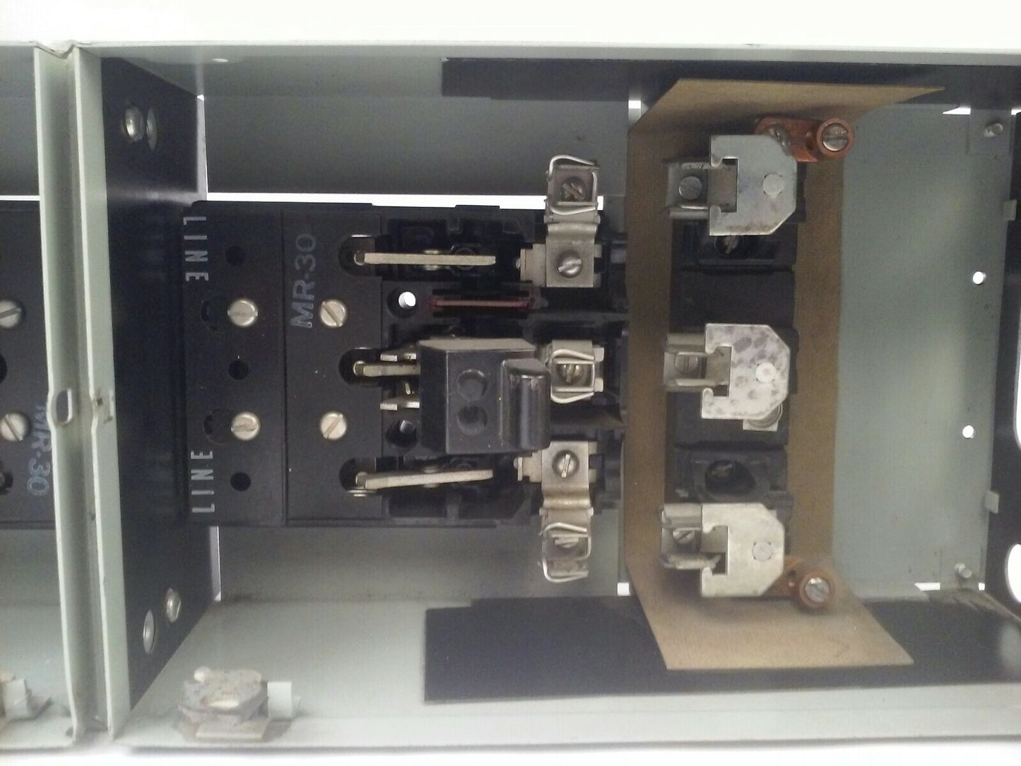 GE TYPE QMR QMR321L & QMR321R TWIN FUSIBLE INTERRUPTER SWITCH 30A  W/ HARDWARE