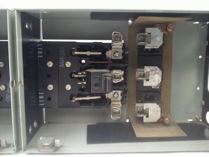 GE TYPE QMR QMR321L & QMR321R TWIN FUSIBLE INTERRUPTER SWITCH 30A  W/ HARDWARE