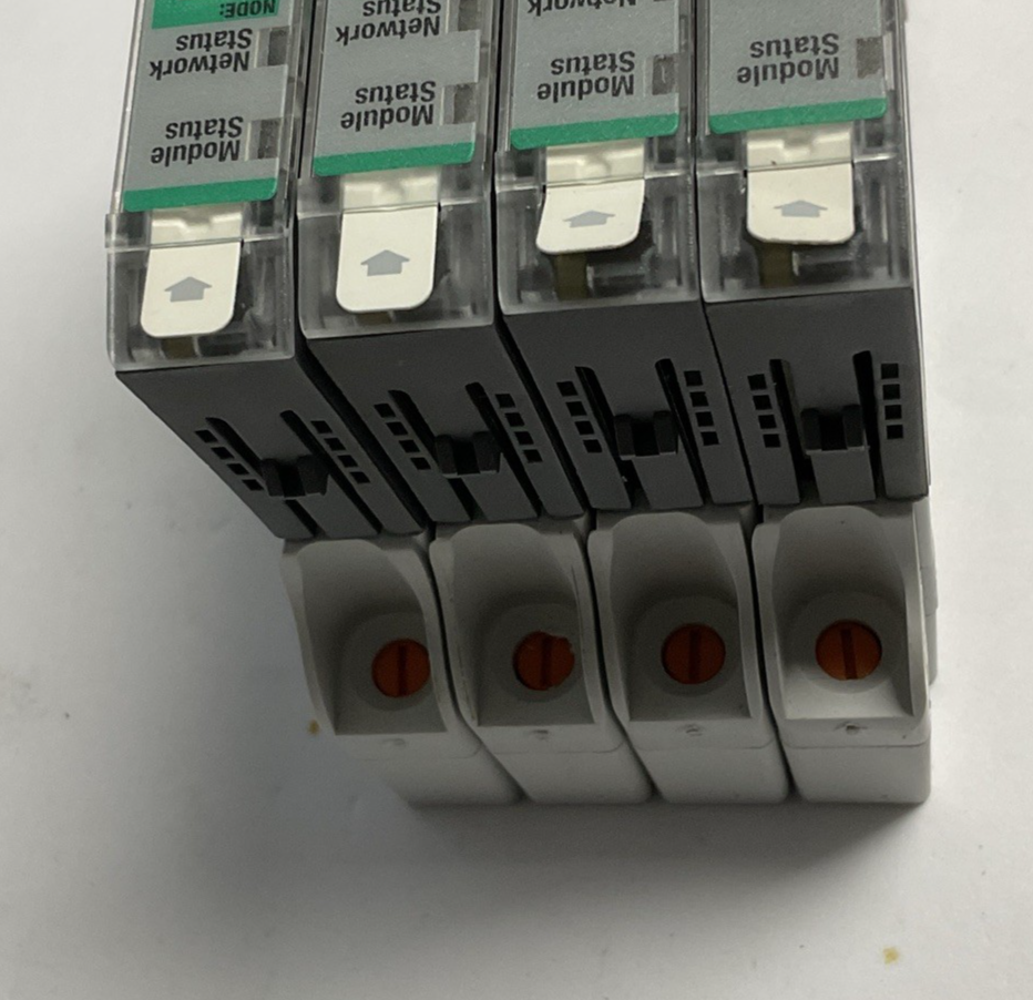 ALLEN BRADLEY 1734-OB8 OUTPUT MODULE SER.C FW3.022  W/1734-TOPS SER.A**LOTOF4**