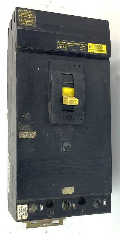 SQUARE D IK34150 CIRCUIT BREAKER 150A 480VAC 3POLE