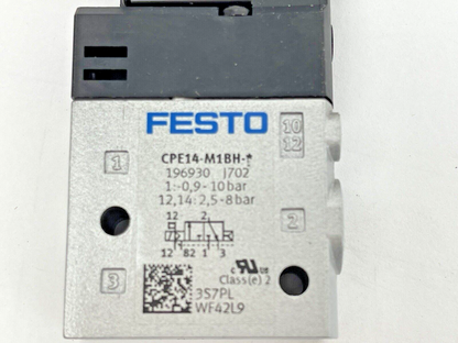FESTO - CPE14-M1BH-3GLS-1/8 - SOLENOID VALVE - 196930