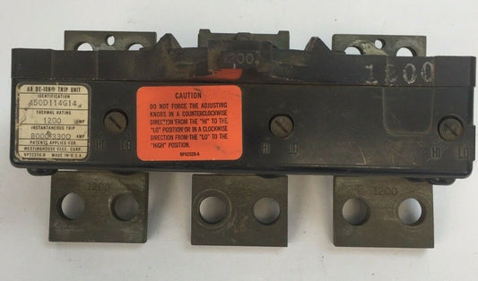 WESTINGHOUSE 450D114G14 AB DE-ION TRIP UNIT 3POLE 1200AMP