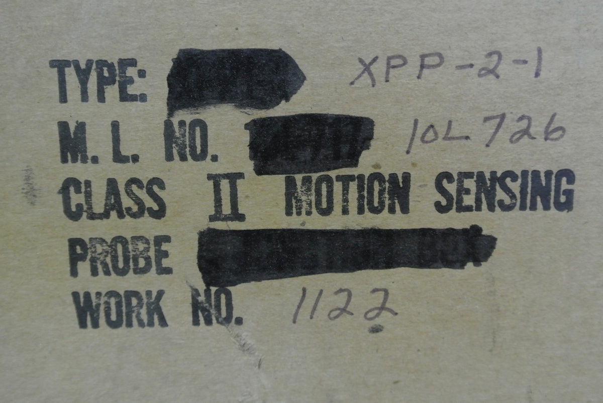 MILLTRONICS XPP-2-1 MOTION-SENSING PROBE  / 3S-DSH-87159 - NEW SURPLUS