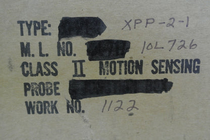 MILLTRONICS XPP-2-1 MOTION-SENSING PROBE  / 3S-DSH-87159 - NEW SURPLUS