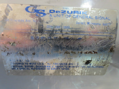 DEZURIK ACTUATOR and ASCO L-YCB3A2, 8317G35 VALVES