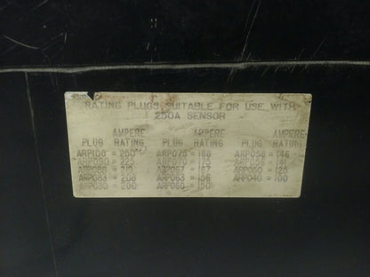 SQ.D ELECTRONIC CIRCUIT BREAKER LX36100 SER.IB 250A 3P 600V,100A TRIP ARP040