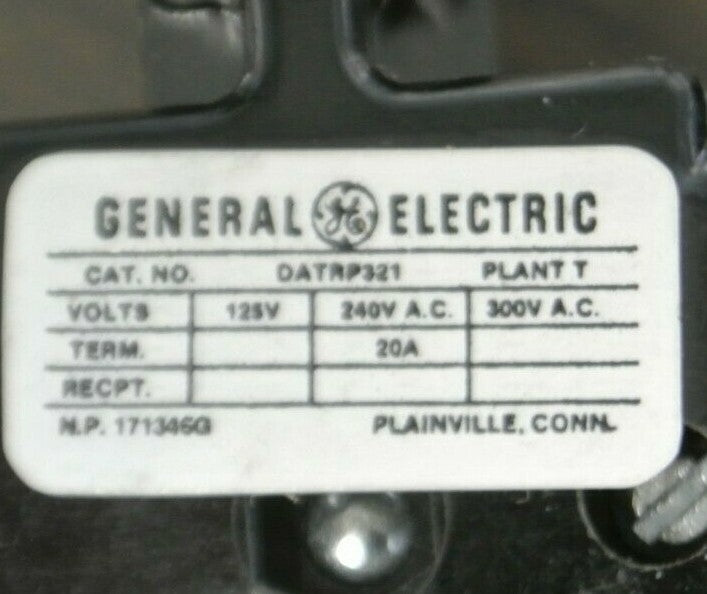 GENERAL ELECTRIC DATRP321 PLUG-IN TERMINAL for BUSWAY / NEW SURPLUS / 20A / 240V