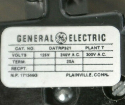 GENERAL ELECTRIC DATRP321 PLUG-IN TERMINAL for BUSWAY / NEW SURPLUS / 20A / 240V