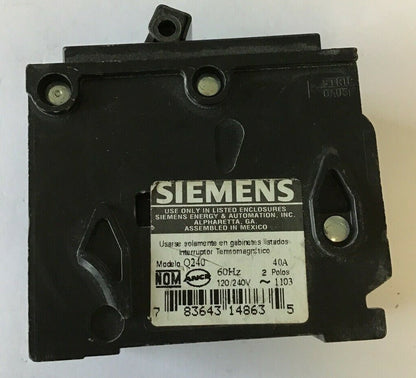 ITE Q240 CIRCUIT BREAKER 2POLE 40A 120/240VAC ***LOTOF2***