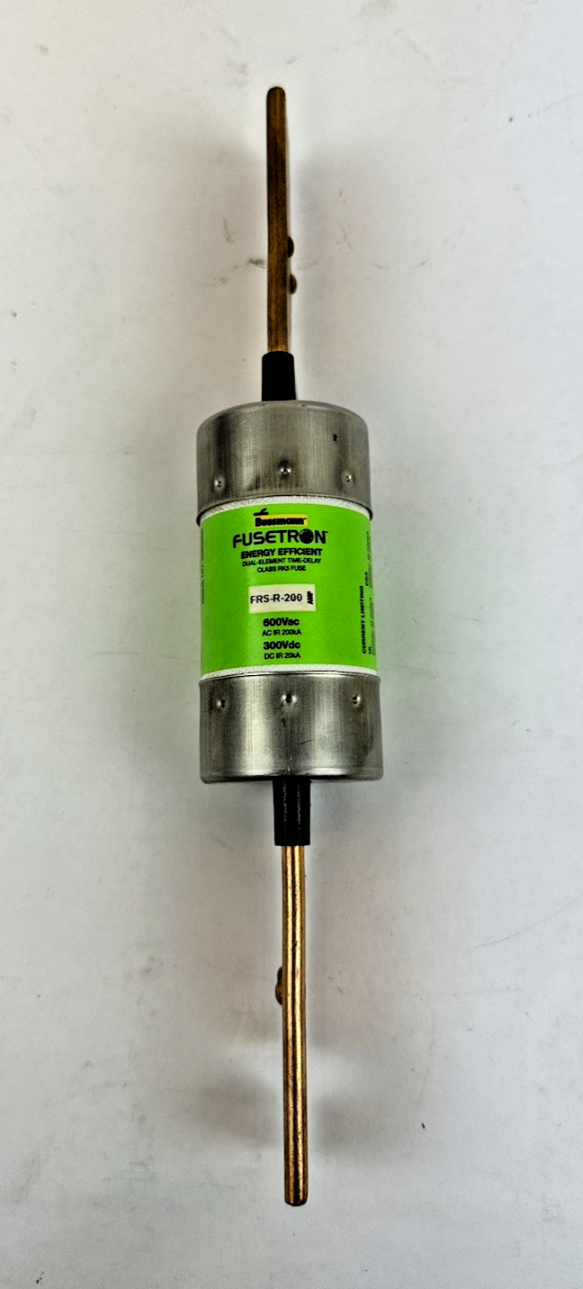 COOPER BUSSMANN FRS-R-200 FUSETRON CLASS RK5 TIME-DELAY FUSE 200A 600V