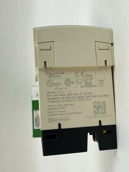 SCHNEIDER ELECTRIC LUCA05FU TESYS U STANDARD CONTROL UNIT 1.25-5A 110-240VAC/DC