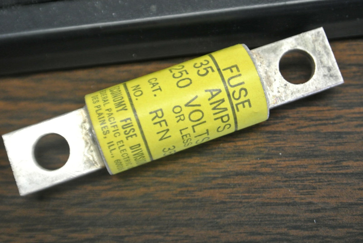 ECONOMY / FPE RFN35 TYPE RF SEMICONDUCTOR FUSE / 250V / 35A / NEW SURPLUS / EACH