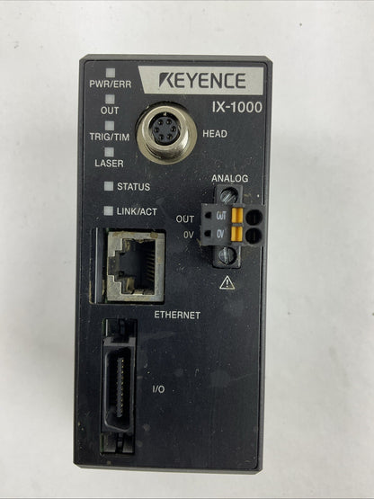 KEYENCE IX-1000 LASER SENSOR AMPLIFIER 24VDC 1.9A