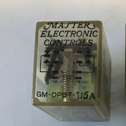 MASTER ELECTRONIC GM-DPDT-115A RELAY***LOTOF4***