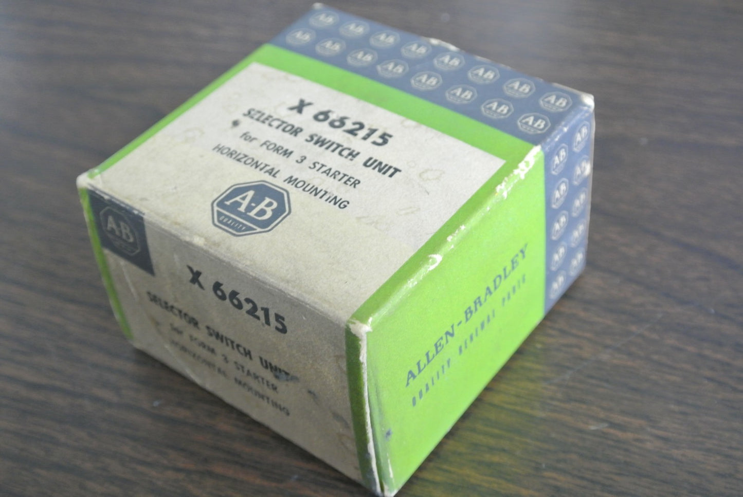 ALLEN-BRADLEY X 66215 SELECTOR SWITCH UNIT for FORM 3 STARTER -  NEW SURPLUS