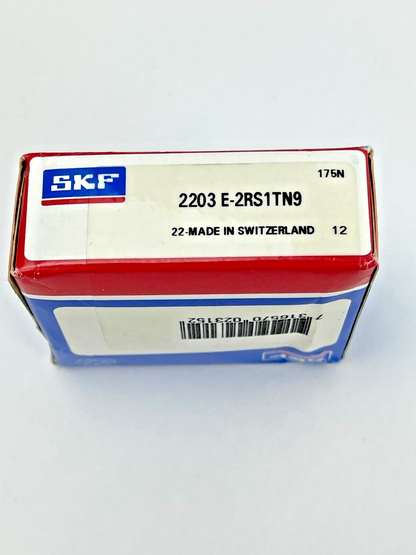 SKF 2203 E-2RS1TN9 SELF ALIGNING BALL BEARING  17 mm ID x 40 mm OD x 16 mm W