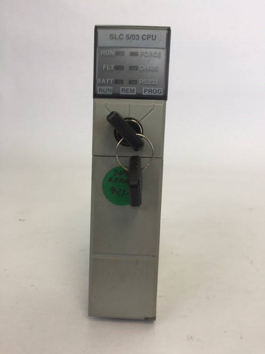 ALLEN BRADLEY 1747-L532 PROCESSOR UNIT 24VDC SER D PROC REV 4  1747-OS302 SER B