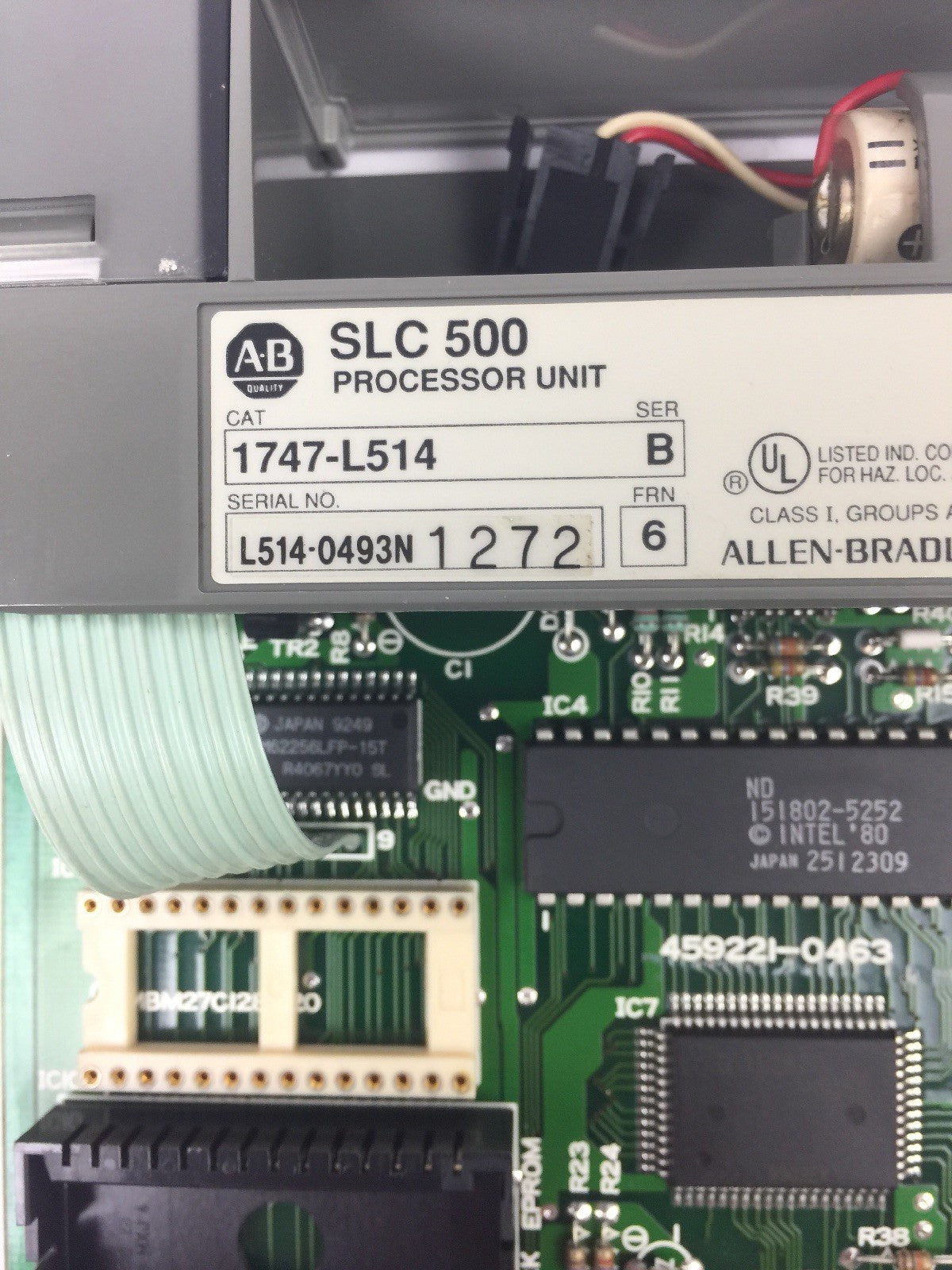 ALLEN BRADLEY 1747-L514 PROCESSOR UNIT SER B FRN 6