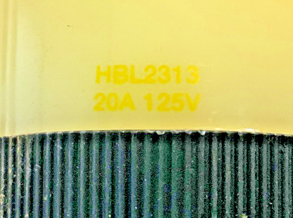 HUBBELL HBL2313 CONNECTOR BODY 20A 125V 2POLE 3WIRE ***LOTOF2***
