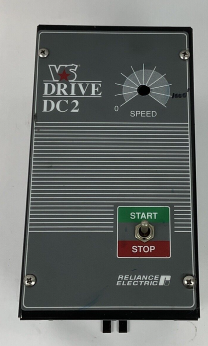 RELIANCE DC2-70U MOTOR CONTROLLER 115/230VAC 12.5A 1.0/2.0HP  MISSING KNOB