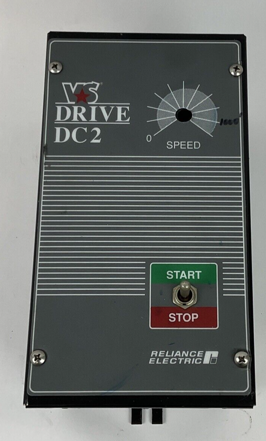 RELIANCE DC2-70U MOTOR CONTROLLER 115/230VAC 12.5A 1.0/2.0HP  MISSING KNOB