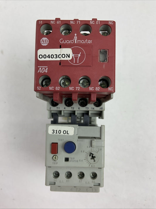 ALLEN BRADLEY STARTER (100S-C09DJ14C (100-C09D*10 +100S-F) + 193-EEBB 0.2-1.0A)