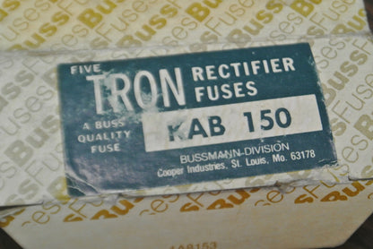 BUSSMANN / TRON KAB150 RECTIFIER FUSE / 250V / 150A / NEW SURPLUS / EACH