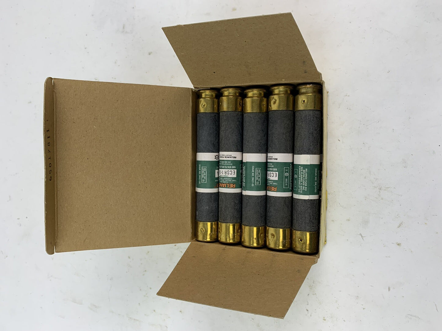 Brush Reliance Time-Delay Dual-Element ECSR1-1/4 1 1/4A 600V Fuse "Lot of 10"