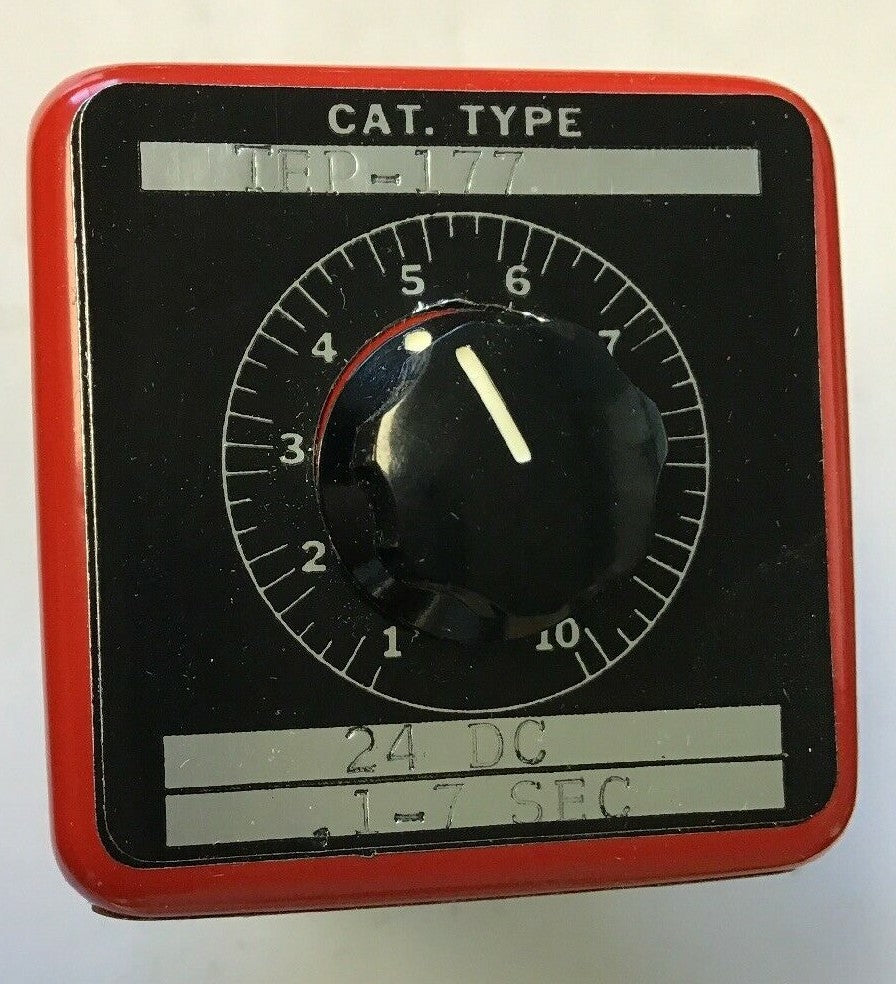 ARROW HART TEP-177 ELECTRONIC TIMER 24DC 1-7 SEC CONT. 5AMPS 115V RAT. 2AMP 220V