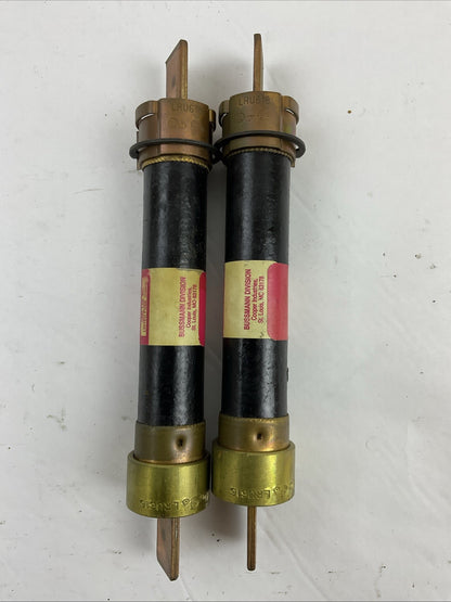 FUSETRON FRS-R 50 TIME DELAY DUAL ELEMENT 600VAC 50A RK5 FUSE (LOT OF 2) LRU616