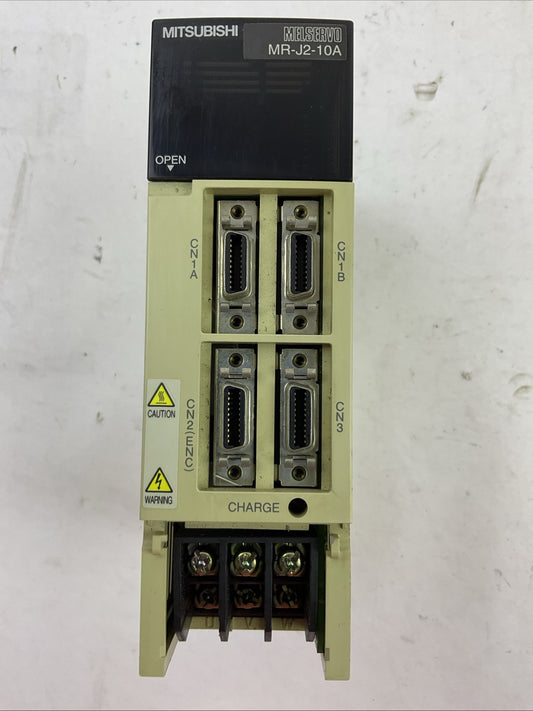 MITSUBISHI MR-J2-10A AC SERVO DRIVE 100W OUTPUT 170V 1.1A INPUT 3PH+1PH 200-230V