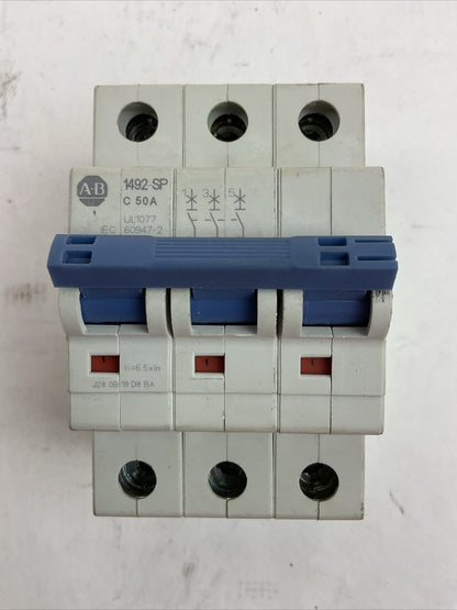 ALLEN BRADLEY 1492-SPM3C500 SER D 480Y/277VAC 50AMP 3POLE
