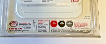 HONEYWELL CT30A THERMOSTAT CT30A1005