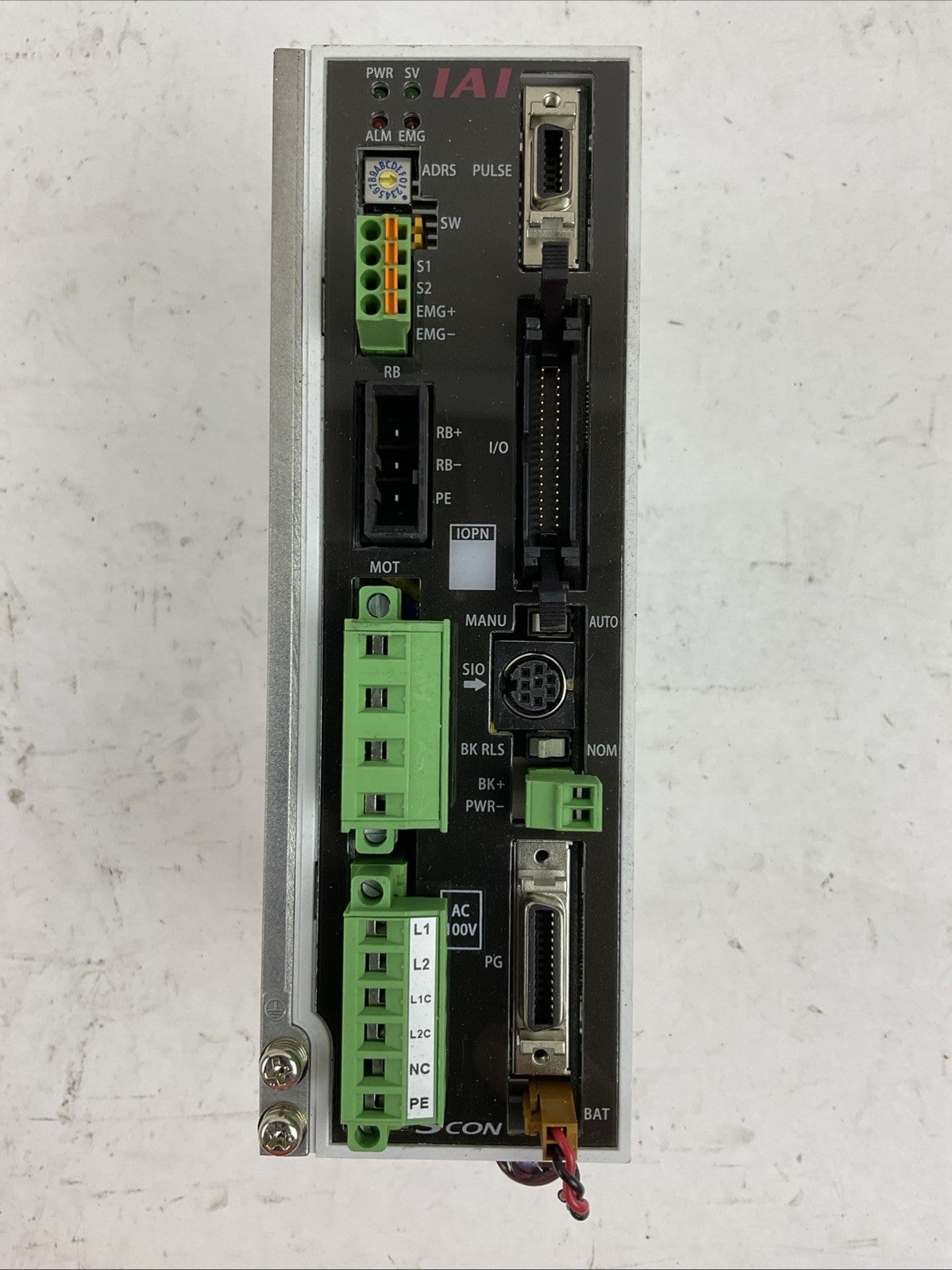 IAI SCON-C-60A-NP-2-1 SERVO CONTROLLER OUTPUT 0-135V RCS2-SA7C-A-60-4-300-T2-S