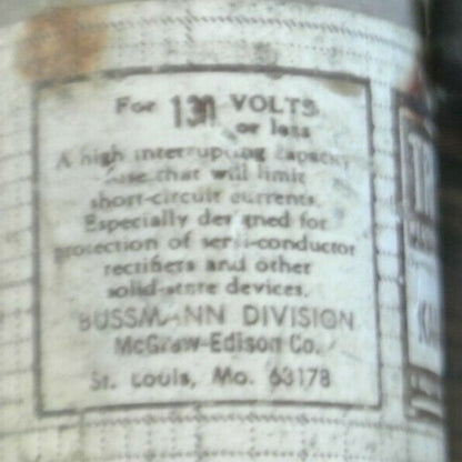 BUSS / BUSSMANN KAA250 RECTIFIER / SEMICONDUCTOR FUSE / 250A / 130V