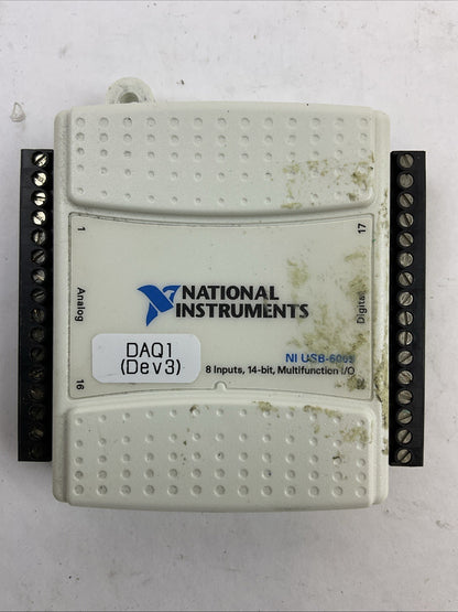 NATIONAL INSTRUMENT USB-6009 8 INPUTS 14-BIT MULTIFUNCTION I/O