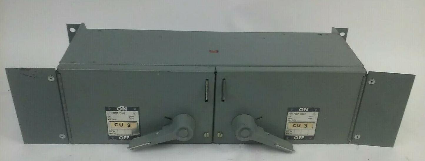 WESTINGHOUSE FDPT3211R SER.B FUSIBLE TWIN PANELBOARD SWITCH  3P 30A 240V 7.5HP