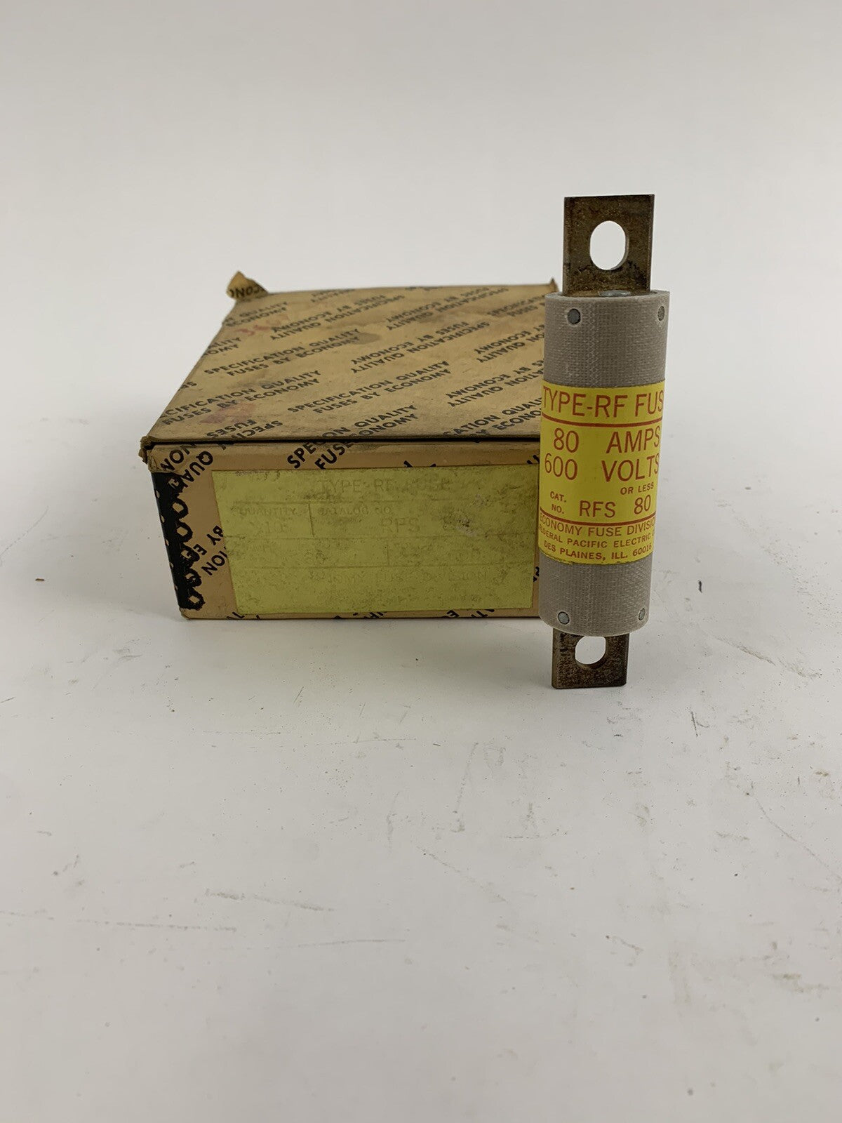 Economy Fuse RFS80 80A 600V Type-RF Fuse "Lot of 10"