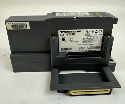 TURCK BL67GWEN 6827214 Multiprotocol Gateway I/O Module Ethernet/IP PROFINET BL6