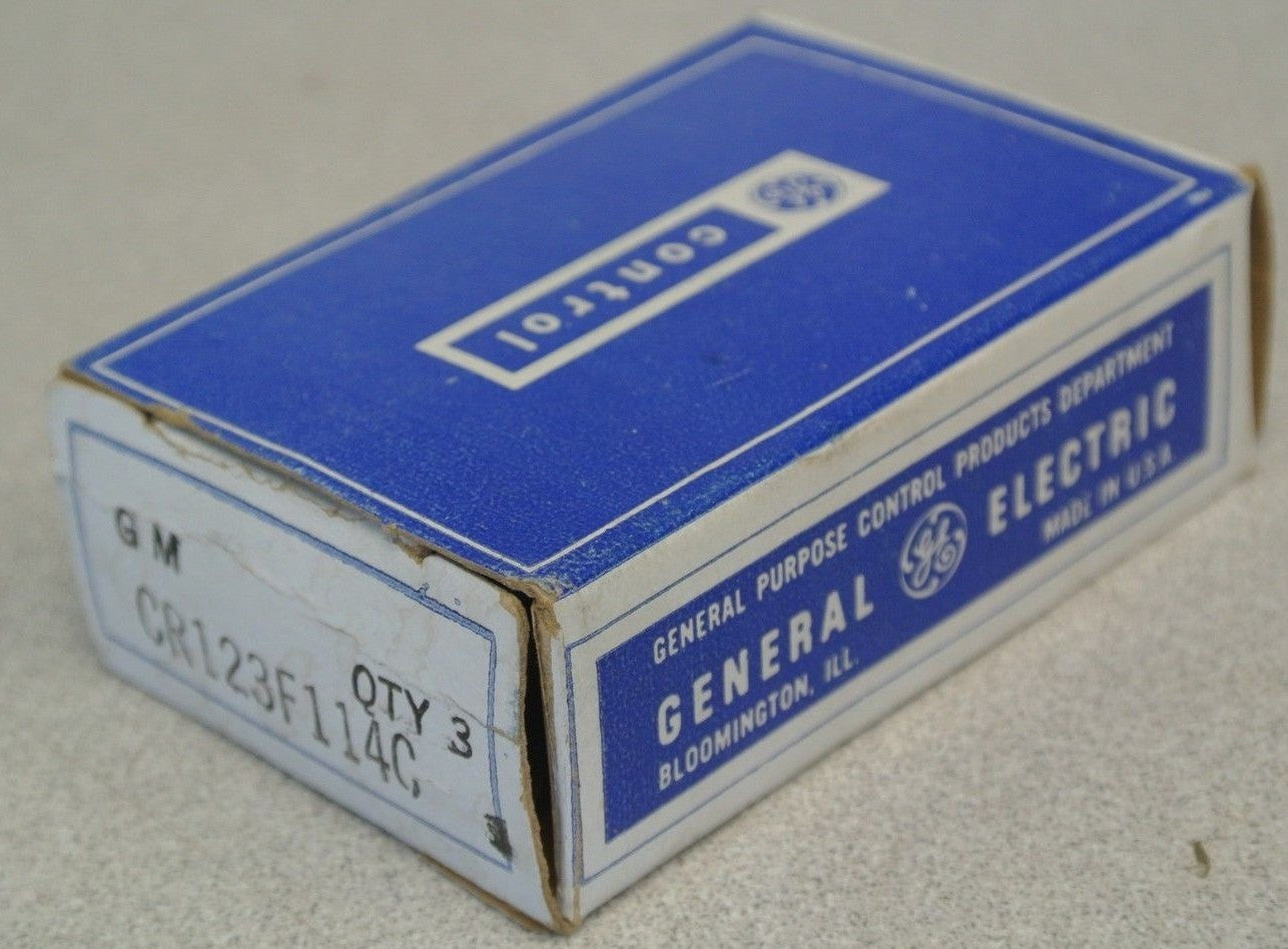 BOX of 3 / GENERAL ELECTRIC CR123F114C OVERLOAD HEATER ELEMENT / NEW SURPLUS